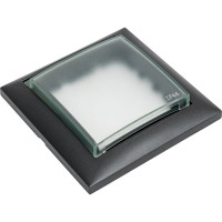 Универсальная защитная рамка с крышкой для выключателей и розеток LK Studio черный бархат 869108-1