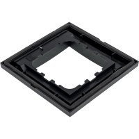 Универсальная защитная рамка с крышкой для выключателей и розеток LK Studio черный бархат 869108-1