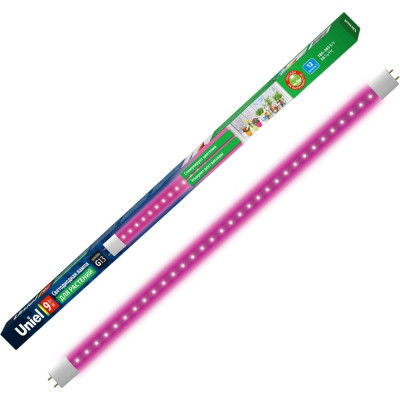 Светодиодная лампа Uniel LED-T8-9W/SPSB/G13/CL PLP30WH для растений UL-00006697