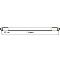 Светодиодная лампа Uniel LED-T8-18W/SPSB/G13/CL PLP30WH для растений UL-00006698