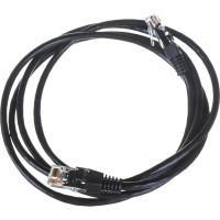 Патч-корд TWT RJ45-RJ45, 4 пары, UTP, категория 5е, 1.5 м, черный, 45-45-1.5-BK