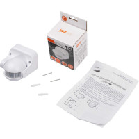 Датчик движения Jazzway PMS-IR 009 1200Вт 180 град. 12м WH белый IP44 5012912