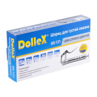 Пистолетный шприц для густой смазки плунжерный 120 мл для одной руки DolleX GG-121