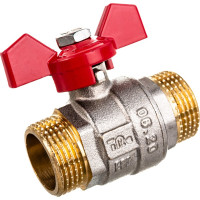 Шаровой кран Terma RED 3/4 н/н бабочка 26125