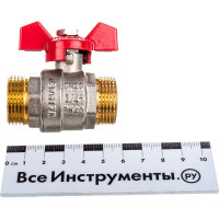 Шаровой кран Terma RED 3/4 н/н бабочка 26125