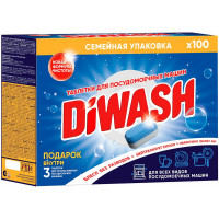 Таблетки для посудомоечных машин DIWASH 100шт 604643
