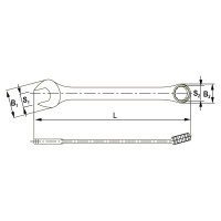 Гаечный ключ Thorvik CWI0034 комбинированный дюймовый 3/4 52903