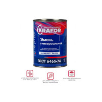 Универсальная эмаль Krafor ПФ-115 синяя 0.8 кг 6 206151