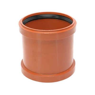 Двухраструбная муфта Ostendorf 110 для наружной канализации 220510