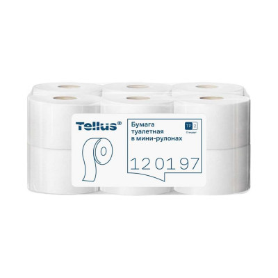 Туалетная бумага TORK (Tellus) Universal 7 в мини рулонах Т2 (12 рул. в уп.) 120197 11343 124545