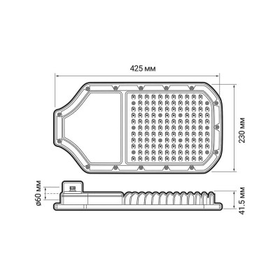 Светодиодный светильник Jazzway консольный PSL 05-2 100Вт 5000К IP65 ДКУ уличный 5015098A