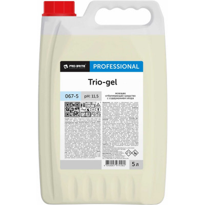Средство PRO-BRITE TRIO GEL моющее отбеливающее с содержанием хлора 5 л 067-5 605247