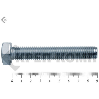 Болт КРЕП-КОМП полная резьба, цинк DIN933 14х 90 пр.5.8 3шт бп1490мф