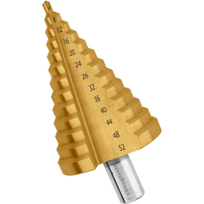 Сверло по металлу ступенчатое 4-52 мм vertextools 4-52