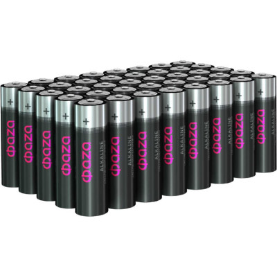 Батарейка ФАZА Элемент питания алкалиновый AA/LR6 1.5В Alkaline Pack-40 (уп.40шт) 5023017