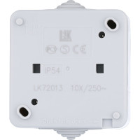 Одноклавишный переключатель LK Studio с 2-х мест, схема 6, IP54, 10А/250V, серый LK AQUA 80003