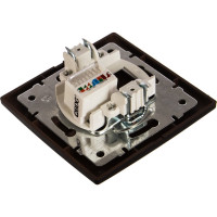 Информационная розетка Intro 1-303-05 RJ45, IP20, СУ, Plano, антрацит Б0044575