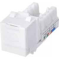 Механизм телефонной розетки Экопласт RJ-12, 6 контактов, белый LK45 855600