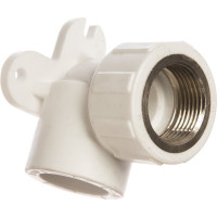 Угольник с внутренней резьбой Политэк с креплением ПП 25х3/4 9400082534