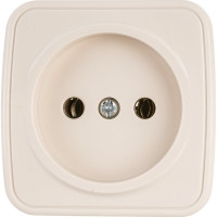 Розетка Intro 320102 2P, 16А, 250В, IP20, ОУ, Polo, слоновая кость 0 Б0036124