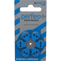 Батарейка для слуховых аппаратов PERFEO ZA675 6 шт блистер 30 010 663