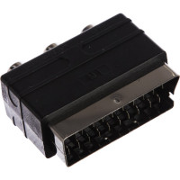 Переходник PERFEO SCART 21 pin вилка IN - 3xRCA розетка видео и стерео-аудио A7007 30 005 007
