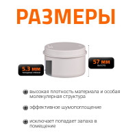 Заглушка бесшумной канализации Ostendorf Skolan Safe 110 мм, SKM 335620