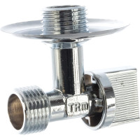 Шаровой кран Terma угловой 1/2x1/2 с отражателем 25626