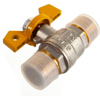 Шаровой кран Terma для газа 1/2н/н бабочка 26055