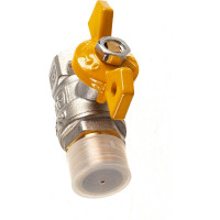 Шаровой кран Terma для газа 1/2в/н бабочка 26054