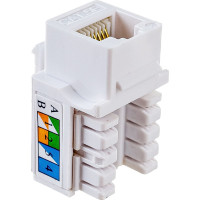 Вставка Keystone NEWMAX RJ-45, категория 5e, белый, NM-KSTU90/WH