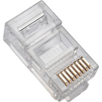 Коннектор RJ-45 TWT 8P8C UTP категория 5e, универсальный, 100 шт. в упаковке PL45-8P8C
