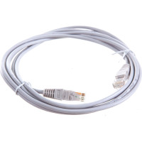 Патч-корд TWT RJ45-RJ45, 2 пары, UTP, категория 5е, 3 м, серый, 45-45-3.0-GY