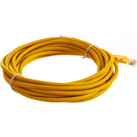 Патч-корд TWT RJ45-RJ45, 4 пары, UTP, категория 5е, 5 м, желтый, 45-45-5.0-YL