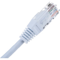 Патч-корд TWT RJ45-RJ45, 4 пары, UTP, категория 5е, 0.3 м, белый, 45-45-0.3-WH
