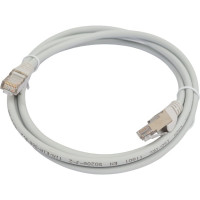 Патч-корд LANMASTER RJ45-RJ45, 4 пары, FTP, категория 5е, 1.5 м, серый, LSZH, LAN-PC45/S5E-1.5-GY