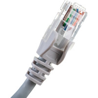 Патч-корд LANMASTER RJ45-RJ45, 4 пары, UTP, категория 5е, 2 м, серый, LSZH, LAN-PC45/U5E-2.0-GY