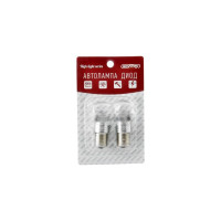 Автолампа диод SKYWAY S25, 12V, 1 диод, блистер с цоколем, 1-контактная, синяя, габариты, стопы, поворот, S08201035