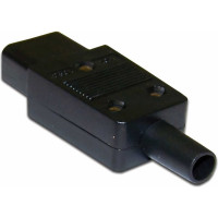 Электрическая кабельная розетка LANMASTER 10A, 250V, разборная, черная LAN-IEC-320-C13