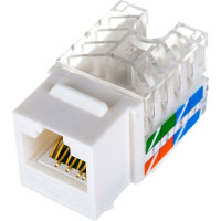 Вставка Keystone TWT RJ-45, категория 6, белая, OK45UTP/6-WH