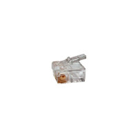 Коннектор телефонный TWT RJ-12 6P6C для розетки, 100 шт. в упаковке PL12-6P6C/100