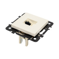 Компьютерная розетка LUXAR Art с/у RJ-45 слоновая кость, без рамки 4606400620518