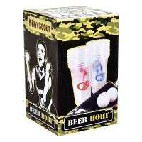 Beer-Понг BOYSCOUT игровое поле, 137x41, 14 пластиковых стаканов, 2 мячика 61476