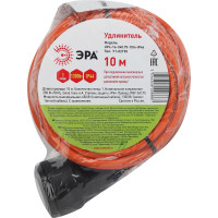 Силовой удлинитель ЭРА UPx-1e-3x0.75-10m-IP44 в бухте, c заземлением, 1 гнездо, 10м ПВС 3х0,75мм2 Б0046810