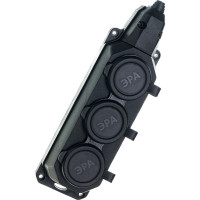 Каучуковая колодка ЭРА K-3e-B-IP44 с заземлением 3гнезда 16A IP44 черная Б0044545