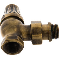 Угловой запорный клапан для радиатора SR Rubinetterie ретро, 1/2, цвет бронза 0341-1500Z000