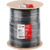 Кабель ЭРА витая пара F/UTP Cat5e 4x2x24 AWG CU PE ТРОС OUTDOOR 305м Б0044690