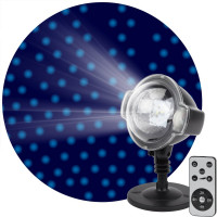 LED-проектор ЭРА ENIOP03 Падающий снег, мультирежим, холодный свет, 220V Б0041644