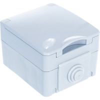 Розетка ЭРА 11260103 2PE IP65, 16A, 250В, ОУ, серый Б0035988