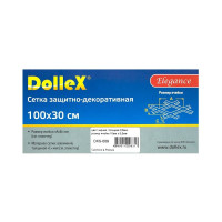 Облицовка радиатора DolleX, алюминий, 100 х 30 см, черная, ячейки 10 х 5,5 мм, DKS-009